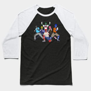 Dad Power Rangers Baseball T-Shirt